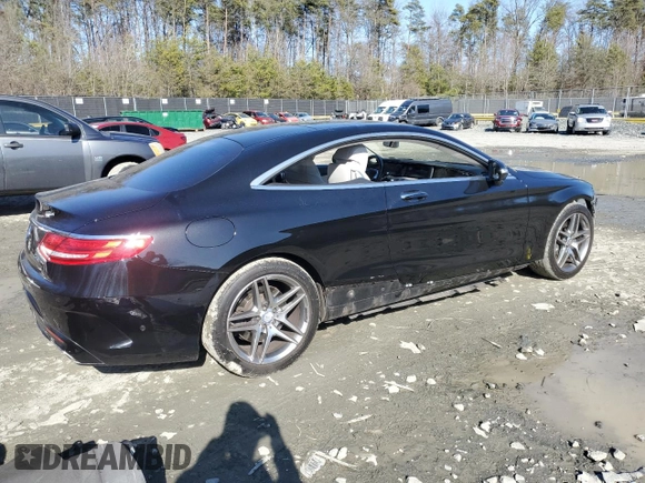 2015 Mercedes-Benz S 550 with VIN WDDXJ8FB8FA000954, listed as a Copart auction lot 46428495 with 54,727 mi miles and Salvage Title. Bid and sale history available at carsss.com. Image 3.
