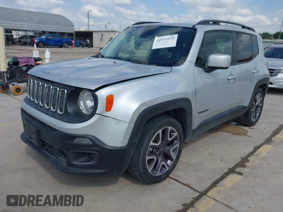 2015 Jeep Renegade Latitude with VIN ZACCJABT3FPC06455, listed as a IAAI auction lot 41974571 with 95,080 mi miles and . Bid and sale history available at DreamBid. Image 2.