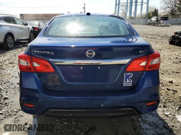 2018 Nissan Sentra SV with VIN 3N1AB7AP5JL656317, listed as a Copart auction lot 53551205 with 83,292 mi miles and Salvage Title. Bid and sale history available at carsss.com. Image 6.