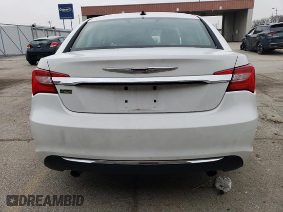 2013 Chrysler 200 LX with VIN 1C3CCBAG2DN591408, listed as a Copart auction lot 82182224 with 0 mi miles and Salvage Title. Bid and sale history available at carsss.com. Image 6.