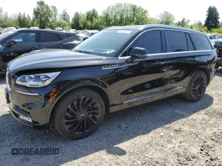 2022 Lincoln Aviator Reserve z VIN 5LM5J7XC7NGL05773, wystawiony jako Copart lot #59364535 z przebiegiem 5 747 mil mil oraz Szkoda całkowita • Salvage title. Historia ofert i sprzedaży dostępna na DreamBid. Obrazek 1.