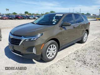 2023 Chevrolet Equinox LT with VIN 3GNAXKEG3PL118579, listed as a Copart auction lot 56915285 with 36,200 mi miles and Salvage title. Bid and sale history available at DreamBid. Image 1.
