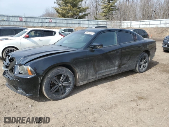2014 Dodge Charger SXT with VIN 2C3CDXHG0EH361683, listed as a Copart auction lot 49206205 with 108,911 mi miles and Non Repairable. Bid and sale history available at carsss.com. Image 1.