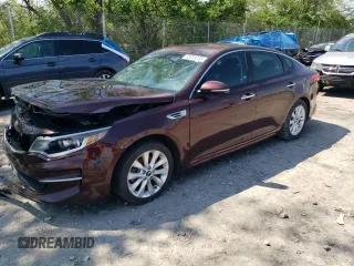 2017 Kia Optima LX with VIN 5XXGT4L31HG173247, listed as a Copart auction lot 55975235 with 169,580 mi miles and Clean Title. Bid and sale history available at carsss.com. Image 1.