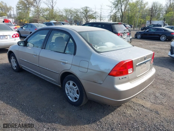 2002 Honda Civic LX with VIN 2HGES16592H524868, listed as a IAAI auction lot 42119246 with 132,514 mi miles. Bid and sale history available at carsss.com. Image 3.