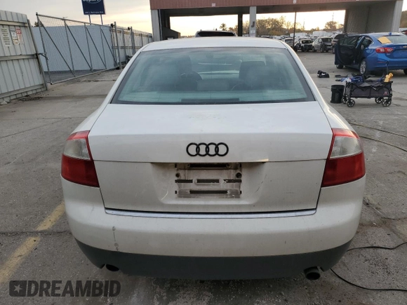 2003 Audi A4 1.8T with VIN WAULC68E03A333284, listed as a Copart auction lot 76754804 with 0 mi miles and Clean Title. Bid and sale history available at carsss.com. Image 6.