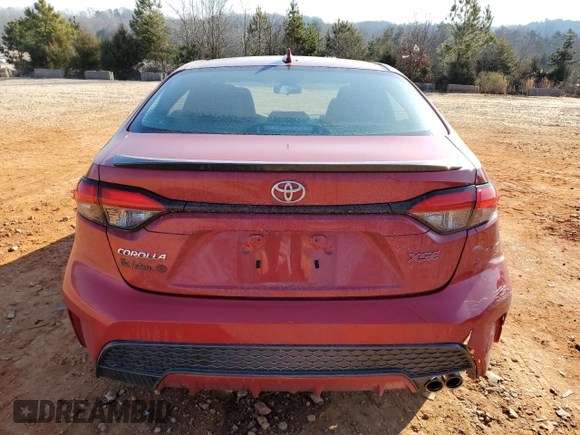 2021 Toyota Corolla XSE with VIN 5YFT4MCE8MP095984, listed as a Copart auction lot 42487805 with 30,548 mi miles and Salvage Title. Bid and sale history available at carsss.com. Image 6.