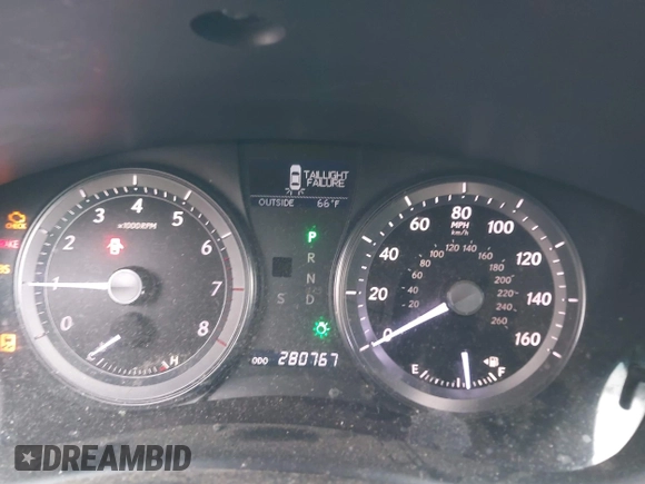 2010 Lexus ES with VIN JTHBK1EGXA2344454, listed as a IAAI auction lot 41915668 with 280,767 mi miles. Bid and sale history available at carsss.com. Image 7.