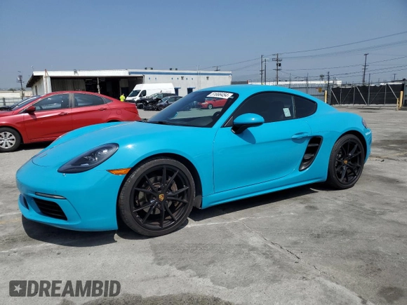 2018 Porsche 718 Cayman z VIN WP0AA2A86JK261947, wystawiony jako Copart lot #51666454 z przebiegiem 71 309 mil mil oraz Szkoda całkowita • Salvage title. Historia ofert i sprzedaży dostępna na DreamBid. Obrazek 1.