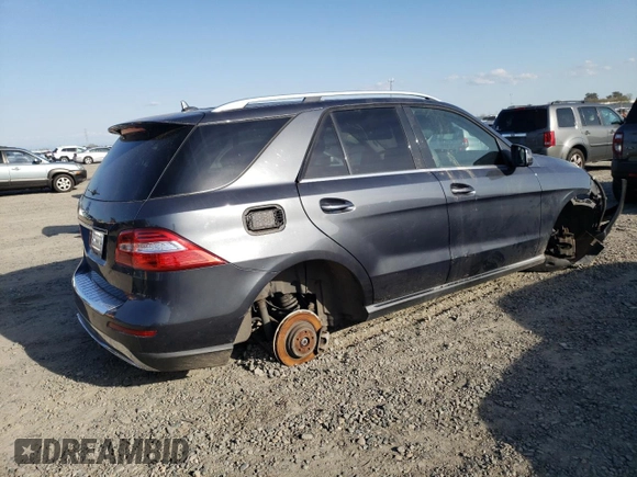 2013 Mercedes-Benz M 350 with VIN 4JGDA5JB6DA144983, listed as a Copart auction lot 48931215 with Not Provided miles and Salvage Title. Bid and sale history available at DreamBid. Image 3.