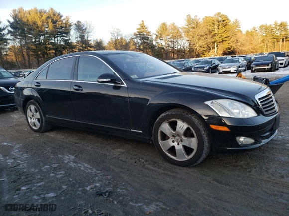 2007 Mercedes-Benz S-Class 5.5L V8 with VIN WDDNG86X27A095627, listed as a Copart auction lot 42142825 with 110,314 mi miles and Clean Title. Bid and sale history available at carsss.com. Image 4.