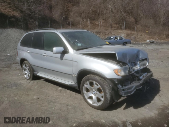2001 BMW X5 4.4i with VIN WBAFB33581LH19977, listed as a Copart auction lot 48957175 with 0 mi miles and Salvage Title. Bid and sale history available at carsss.com. Image 4.