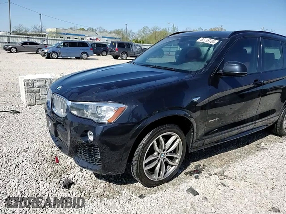 2017 BMW X3 xDrive28i with VIN 5UXWX9C35H0W70119, listed as a Copart auction lot 52718705 with 70,277 mi miles and Salvage Title. Bid and sale history available at DreamBid. Image 14.