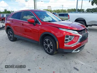 2022 Mitsubishi Eclipse Cross SE with VIN JA4ATWAA9NZ004907, listed as a IAAI auction lot 42535047 with 46,223 mi miles and . Bid and sale history available at DreamBid. Image 1.