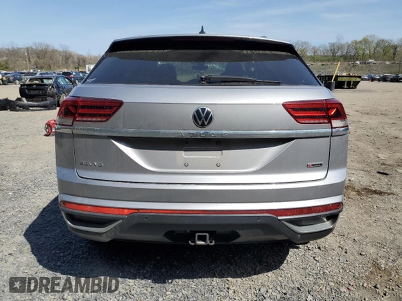 2020 Volkswagen Atlas SEL with VIN 1V2ME2CA6LC227150, listed as a Copart auction lot 54099165 with 57,654 mi miles and Salvage title. Bid and sale history available at DreamBid. Image 6.