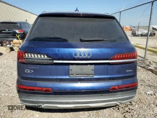 2021 Audi Q7 Premium Plus with VIN WA1LJAF74MD023455, listed as a Copart auction lot 72613464 with 56,968 mi miles and Salvage title. Bid and sale history available at DreamBid. Image 6.