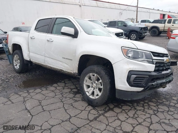 2022 Chevrolet Colorado 2WD LT with VIN 1GCGSCENXN1266397, listed as a IAAI auction lot 41468159 with 52,658 mi miles. Bid and sale history available at carsss.com. Image 1.