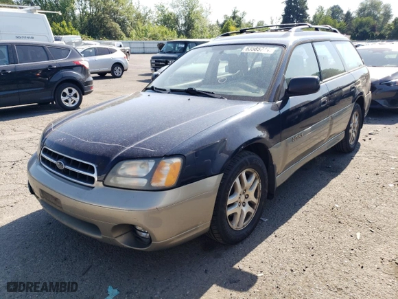 2002 Subaru Legacy Wagon Outback with VIN 4S3BH665927603014, listed as a Copart auction lot 63585744 with 278,220 mi miles and Salvage Title. Bid and sale history available at carsss.com. Image 1.