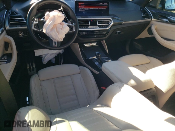 2023 BMW X4 M40i with VIN 5UX43DT01P9N51344, listed as a Copart auction lot 81478284 with 15,172 mi miles and Salvage Title. Bid and sale history available at carsss.com. Image 8.