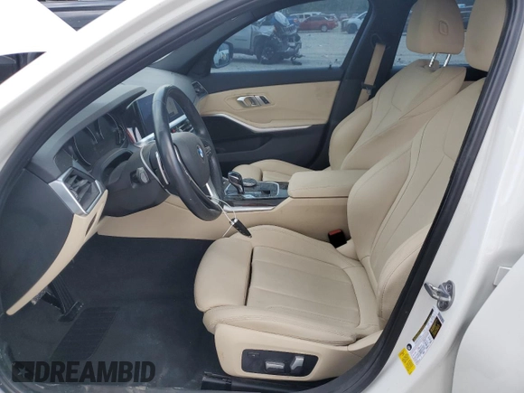 2020 BMW 3 Series 330i with VIN 3MW5R1J01L8B13902, listed as a Copart auction lot 59869625 with 54,992 mi miles and Salvage title. Bid and sale history available at DreamBid. Image 7.