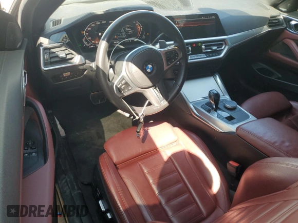 2021 BMW 4 Series M440i xDrive with VIN WBA13AR00MCG86985, listed as a Copart auction lot 49809835 with 112,112 mi miles and Clean Title. Bid and sale history available at DreamBid. Image 8.