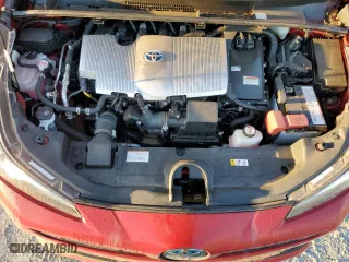 2021 Toyota Prius L Eco with VIN JTDKAMFU2M3127974, listed as a Copart auction lot 76284914 with 25,571 mi miles and Salvage Title. Bid and sale history available at carsss.com. Image 12.
