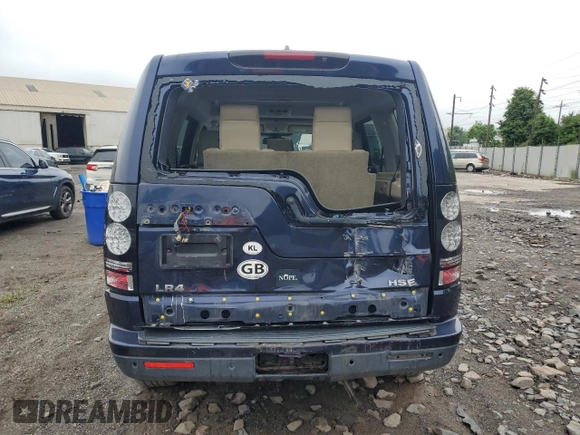 2015 Land Rover LR4 HSE with VIN SALAG2V6XFA742605, listed as a Copart auction lot 60933265 with Not provided miles and Salvage title. Bid and sale history available at DreamBid. Image 6.