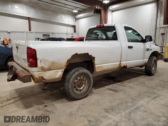 2007 Dodge Ram 2500 ST with VIN 3D7KS26D77G791423, listed as a Copart auction lot 51070605 with 195,997 mi miles and Clean Title. Bid and sale history available at carsss.com. Image 3.