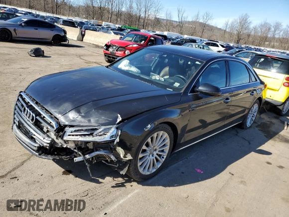 2015 Audi A8 3.0T z VIN WAU3GAFD3FN021393, wystawiony jako Copart lot #46236194 z przebiegiem 58 015 mil mil oraz Szkoda całkowita • Salvage title. Historia ofert i sprzedaży dostępna na DreamBid. Obrazek 1.