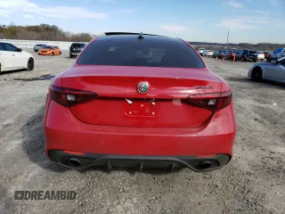 2020 Alfa Romeo Giulia with VIN ZARFAMAN5L7637380, listed as a Copart auction lot 68599972 with 0 mi miles. Bid and sale history available at carsss.com. Image 6.