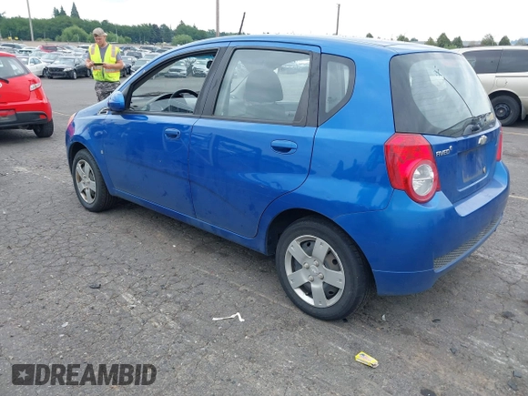 2009 Chevrolet Aveo 1LT with VIN KL1TD66E29B679088, listed as a IAAI auction lot 42606534 with Not provided miles and . Bid and sale history available at DreamBid. Image 3.
