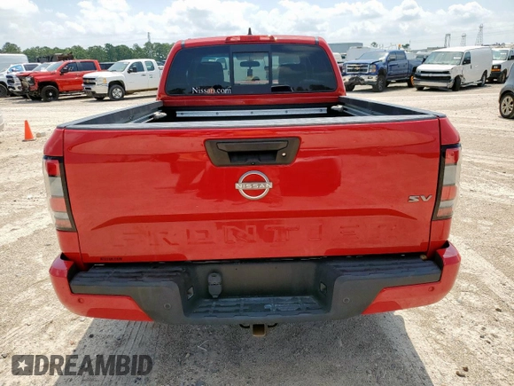 2022 Nissan Frontier S with VIN 1N6ED1CL1NN620840, listed as a Copart auction lot 59368005 with 69,939 mi miles and Salvage title. Bid and sale history available at DreamBid. Image 6.