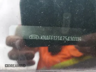 2007 Kia Spectra EX with VIN KNAFE121475430339, listed as a Copart auction lot 63690554 with 155,855 mi miles and Salvage Title. Bid and sale history available at carsss.com. Image 12.