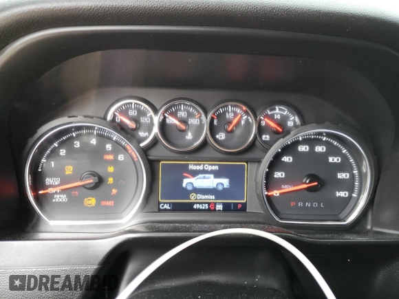 2021 Chevrolet Silverado 1500 LT with VIN 1GCUYDED2MZ179981, listed as a Copart auction lot 48938385 with 49,625 mi miles and Salvage Title. Bid and sale history available at carsss.com. Image 9.