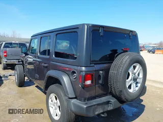 2022 Jeep Wrangler Unlimited Willys with VIN 1C4HJXDN1NW144112, listed as a IAAI auction lot 41867571 with 63,876 mi miles and . Bid and sale history available at DreamBid. Image 3.