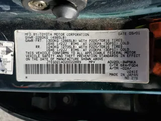 2002 Toyota Highlander with VIN JTEGD21A020022889, listed as a Copart auction lot 61271405 with 197,300 mi miles and Clean title. Bid and sale history available at DreamBid. Image 13.