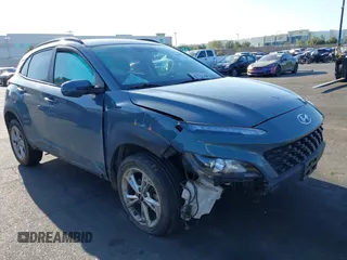 2022 Hyundai Kona SEL with VIN KM8K62AB2NU812222, listed as a IAAI auction lot 41960027 with 83,529 mi miles. Bid and sale history available at carsss.com. Image 1.
