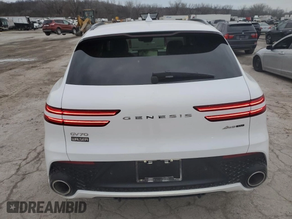 2025 Genesis GV70 Sport с VIN 5NMMCDTC4SH026416, выставлен на аукционе Copart как лот 86396114 с пробегом 1 623 миль миль и Списание • Salvage title. История ставок и продаж доступна на DreamBid. Изображение 6.