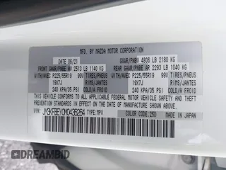 2021 Mazda CX-5 Signature with VIN JM3KFBEY0M0436264, listed as a IAAI auction lot 41568892 with 36,833 mi miles. Bid and sale history available at carsss.com. Image 9.