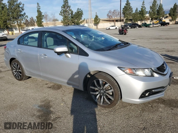 2014 Honda Civic Sedan EX-L with VIN 19XFB2F92EE242101, listed as a Copart auction lot 50170025 with 59,023 mi miles and Salvage Title. Bid and sale history available at carsss.com. Image 4.