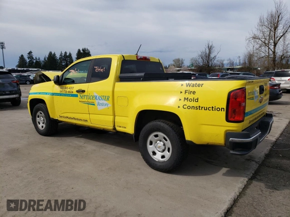 2020 Chevrolet Colorado 2WD Work Truck z VIN 1GCHSBEA8L1129970, wystawiony jako Copart lot #49721745 z przebiegiem 105 111 mil mil oraz Szkoda całkowita • Salvage title. Historia ofert i sprzedaży dostępna na DreamBid. Obrazek 2.