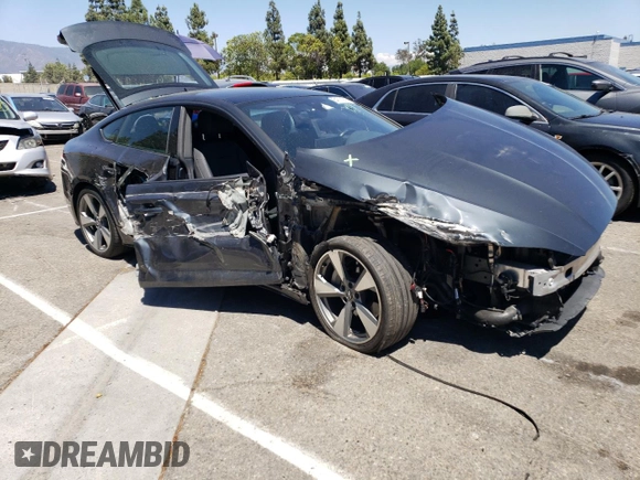 2020 Audi A5 Sportback Premium Plus with VIN WAUCNCF57LA012810, listed as a Copart auction lot 64711943 with 21,078 mi miles. Bid and sale history available at carsss.com. Image 4.
