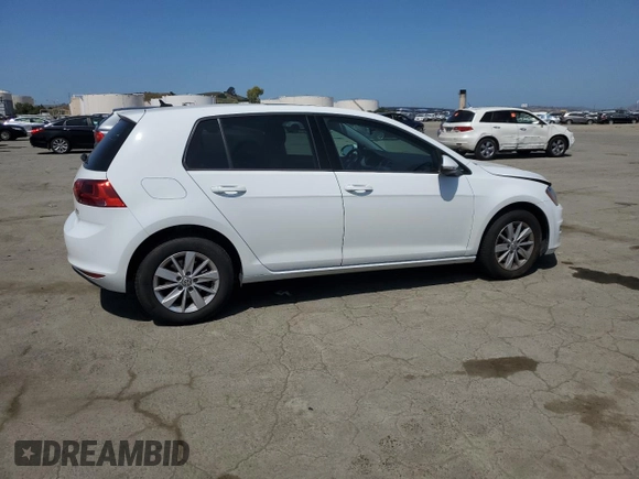 2015 Volkswagen Golf TSI S z VIN 3VW117AU8FM076676, wystawiony jako Copart lot #55051205 z przebiegiem 59 217 mil mil oraz Szkoda całkowita • Salvage title. Historia ofert i sprzedaży dostępna na DreamBid. Obrazek 3.