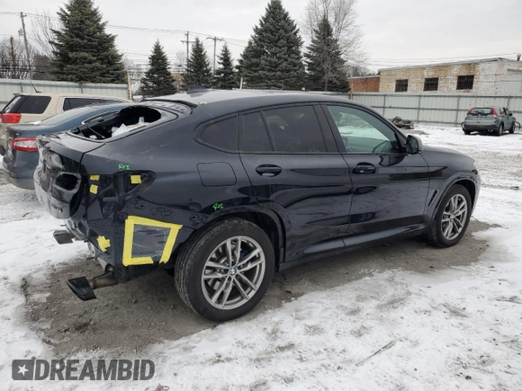 2021 BMW X4 M40i z VIN 5UX2V5C06M9F70459, wystawiony jako Copart lot #87397614 z przebiegiem 35 233 mil mil oraz Szkoda całkowita • Salvage title. Historia ofert i sprzedaży dostępna na DreamBid. Obrazek 3.