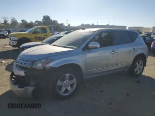 2005 Nissan Murano SE with VIN JN8AZ08TX5W328785, listed as a Copart auction lot 42456245 with 146,830 mi miles and Salvage Title. Bid and sale history available at DreamBid. Image 1.