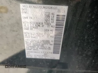 2020 Nissan Pathfinder SV with VIN 5N1DR2BN1LC577579, listed as a Copart auction lot 52199325 with 101,479 mi miles and Salvage title. Bid and sale history available at DreamBid. Image 13.