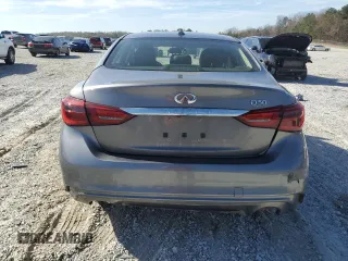2019 Infiniti Q50 3.0t LUXE with VIN JN1EV7AP6KM519726, listed as a Copart auction lot 49436655 with 90,634 mi miles and Salvage Title. Bid and sale history available at carsss.com. Image 6.
