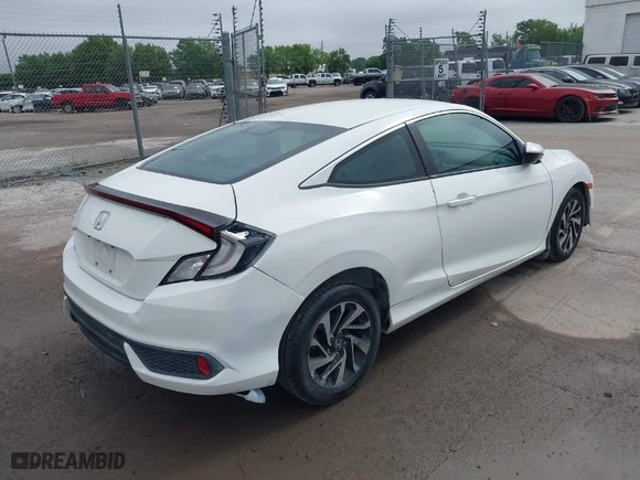 2017 Honda Civic Coupe LX with VIN 2HGFC4B5XHH311817, listed as a IAAI auction lot 41924409 with 131,895 mi miles. Bid and sale history available at carsss.com. Image 6.