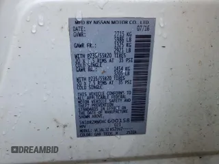 2017 Nissan Pathfinder Platinum with VIN 5N1DR2MN0HC600158, listed as a Copart auction lot 75987994 with 146,529 mi miles and Salvage Title. Bid and sale history available at carsss.com. Image 13.