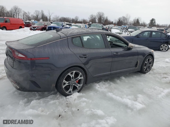 2018 Kia Stinger GT1 with VIN KNAE45LC3J6029520, listed as a Copart auction lot 45851525 with 66,844 mi miles and Salvage Title. Bid and sale history available at carsss.com. Image 3.